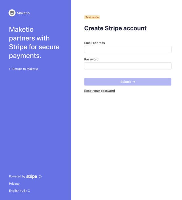 Connect your Stripe account